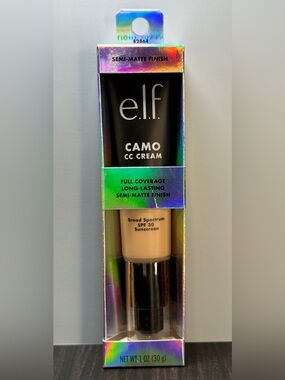 e.l.f. Camo CC Cream Foundation (Light 205 N - exp: 05/2027) NIB 30 g / 1 oz